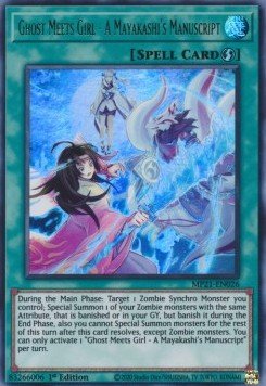 Ghost Meets Girl - A Mayakashi's Manuscript - 2021 Tin of Ancient Battles (Ultra Rare) [MP21 - 026] - El Duelista
