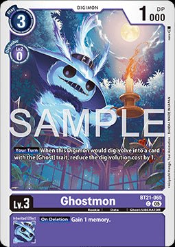 Ghostmon (BT21 - 065)⁣ - World Convergence⁣ (Common)⁣ [065] - El Duelista