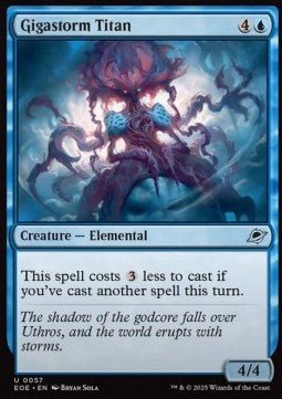 Gigastorm Titan⁣ - Edge of Eternities⁣ (Uncommon)⁣ [57] - El Duelista