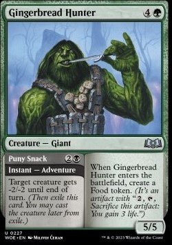 Gingerbread Hunter // Puny Snack⁣ - Wilds of Eldraine⁣ (Uncommon)⁣ [227] - El Duelista
