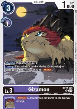 Gizamon (BT19 - 066)⁣ - Special Booster Ver 2.0⁣ (Uncommon)⁣ [BT19 - 066] - El Duelista