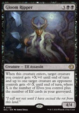 Gloom Ripper - Lorwyn Eclipsed (Rare) [ECL - 102] - El Duelista