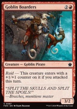 Goblin Boarders⁣ - Magic: The Gathering Foundations⁣ (Common)⁣ [87] - El Duelista