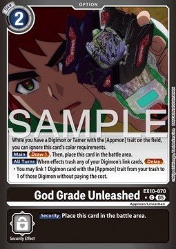 God Grade Unleashed (EX10 - 070) (V.2) - Sinister Order (Alternative Art) [070] - El Duelista