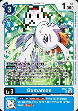 Gomamon (BT24 - 020) - Time Stranger (Uncommon) [BT - 24 - 020] - El Duelista