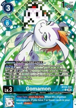 Gomamon (BT24 - 020) (V.1) - Promos: Time Stranger (Alternative Art) [BT - 24P - BT24 - 020] - El Duelista
