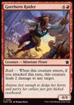 Gorehorn Raider⁣ - Magic: The Gathering Foundations⁣ (Common)⁣ [89] - El Duelista