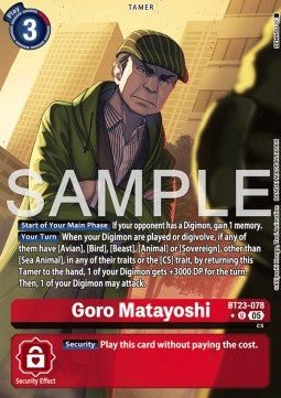 Goro Matayoshi (BT23 - 078) (V.2) - Hackers' Slumber (Alternative Art) [BT - 23 - 078] - El Duelista