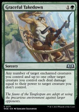 Graceful Takedown⁣ - Wilds of Eldraine⁣ (Uncommon)⁣ [171] - El Duelista