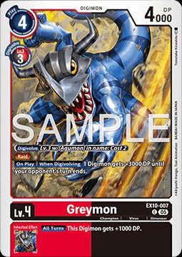 Greymon (EX10 - 007) (V.1) - Sinister Order (Common) [007] - El Duelista