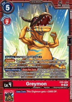 Greymon (EX9 - 009) (V.1)⁣ - Versus Monsters⁣ (Uncommon)⁣ [009] - El Duelista