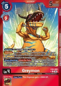 Greymon (EX9 - 009) (V.2)⁣ - Versus Monsters⁣ (Alternative Art)⁣ [009] - El Duelista