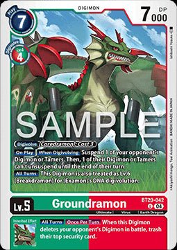 Groundramon (BT20 - 042)⁣ - Special Booster Ver 2.5⁣ (Uncommon)⁣ [042] - El Duelista
