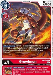 Growlmon (EX2 - 009)⁣ - Digital Hazard⁣ (Common)⁣ [009] - El Duelista