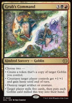 Grub's Command - Lorwyn Eclipsed (Rare) [ECL - 228] - El Duelista