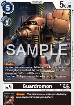Guardromon (BT15 - 061)⁣ - Exceed Apocalypse⁣ (Uncommon)⁣ [061] - El Duelista
