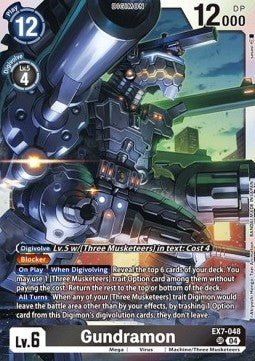 Gundramon (EX7 - 048) (V.1) - Digimon Liberator (Super Rare) [EX - 07 - 048] - El Duelista
