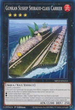 Gunkan Suship Shirauo - class Carrier - 2022 Tin of the Pharaoh's Gods (Common) [MP22 - 215] - El Duelista