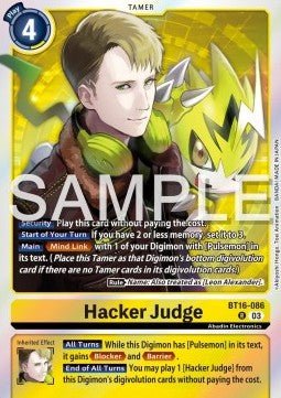 Hacker Judge (BT16 - 086)⁣ - Beginning Observer⁣ (Rare)⁣ [086] - El Duelista