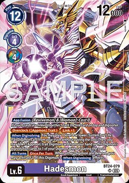 Hadesmon (BT24 - 079) (V.1) - Time Stranger (Super Rare) [BT - 24 - 079] - El Duelista