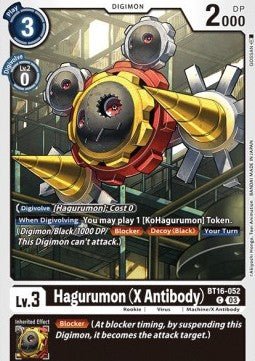 Hagurumon (X Antibody) (BT16 - 052)⁣ - Beginning Observer⁣ (Common)⁣ [052] - El Duelista