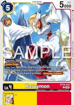 Harpymon (BT16 - 033)⁣ - Beginning Observer⁣ (Common)⁣ [033] - El Duelista