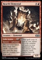 Hearth Elemental // Stoke Genius⁣ - Wilds of Eldraine⁣ (Uncommon)⁣ [136] - El Duelista