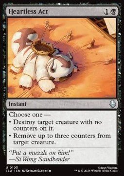 Heartless Act - Magic: The Gathering | Avatar: The Last Airbender (Uncommon) [TLA - 103] - El Duelista