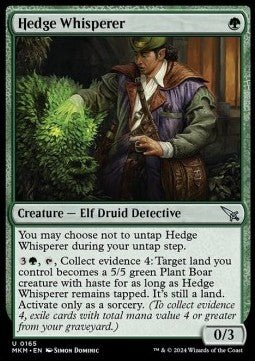 Hedge Whisperer⁣ - Murders at Karlov Manor⁣ (Uncommon)⁣ [165] - El Duelista