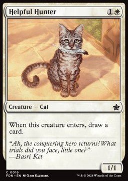 Helpful Hunter⁣ - Magic: The Gathering Foundations⁣ (Common)⁣ [16] - El Duelista