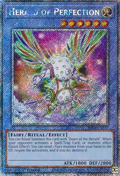 Herald of Perfection (V.1 - Platinum Secret Rare)⁣ - Quarter Century Bonanza⁣ (Platinum Secret Rare)⁣ [237] - El Duelista