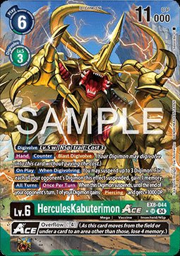 HerculesKabuterimon Ace (EX8 - 044) (V.2)⁣ - Chain of Liberation⁣ (Alternative Art)⁣ [044] - El Duelista