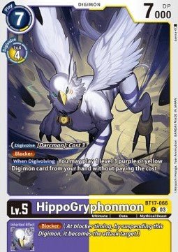 HippoGryphonmon (BT17 - 066)⁣ - Secret Crisis⁣ (Common)⁣ [066] - El Duelista