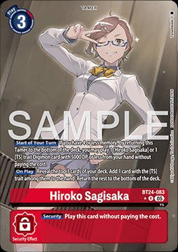 Hiroko Sagisaka (BT24 - 083) (V.2) - Time Stranger (Alternative Art) [BT - 24 - 083] - El Duelista