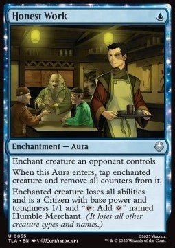 Honest Work - Magic: The Gathering | Avatar: The Last Airbender (Uncommon) [TLA - 55] - El Duelista