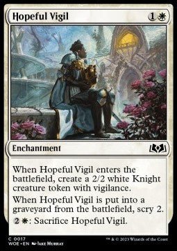 Hopeful Vigil⁣ - Wilds of Eldraine⁣ (Common)⁣ [17] - El Duelista