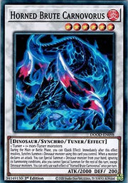 Horned Brute Carnovorus - Doom of Dimensions (Super Rare) [DOOD - 098] - El Duelista