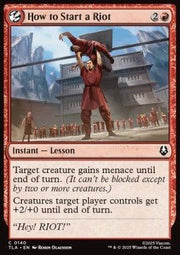 How to Start a Riot - Magic: The Gathering | Avatar: The Last Airbender (Common) [TLA - 140] - El Duelista