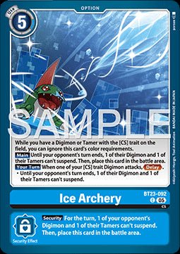 Ice Archery (BT23 - 092) - Hackers' Slumber (Common) [BT - 23 - 092] - El Duelista