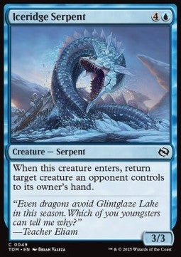 Iceridge Serpent⁣ - Tarkir: Dragonstorm⁣ (Common)⁣ [49] - El Duelista