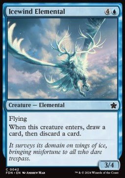 Icewind Elemental⁣ - Magic: The Gathering Foundations⁣ (Common)⁣ [42] - El Duelista