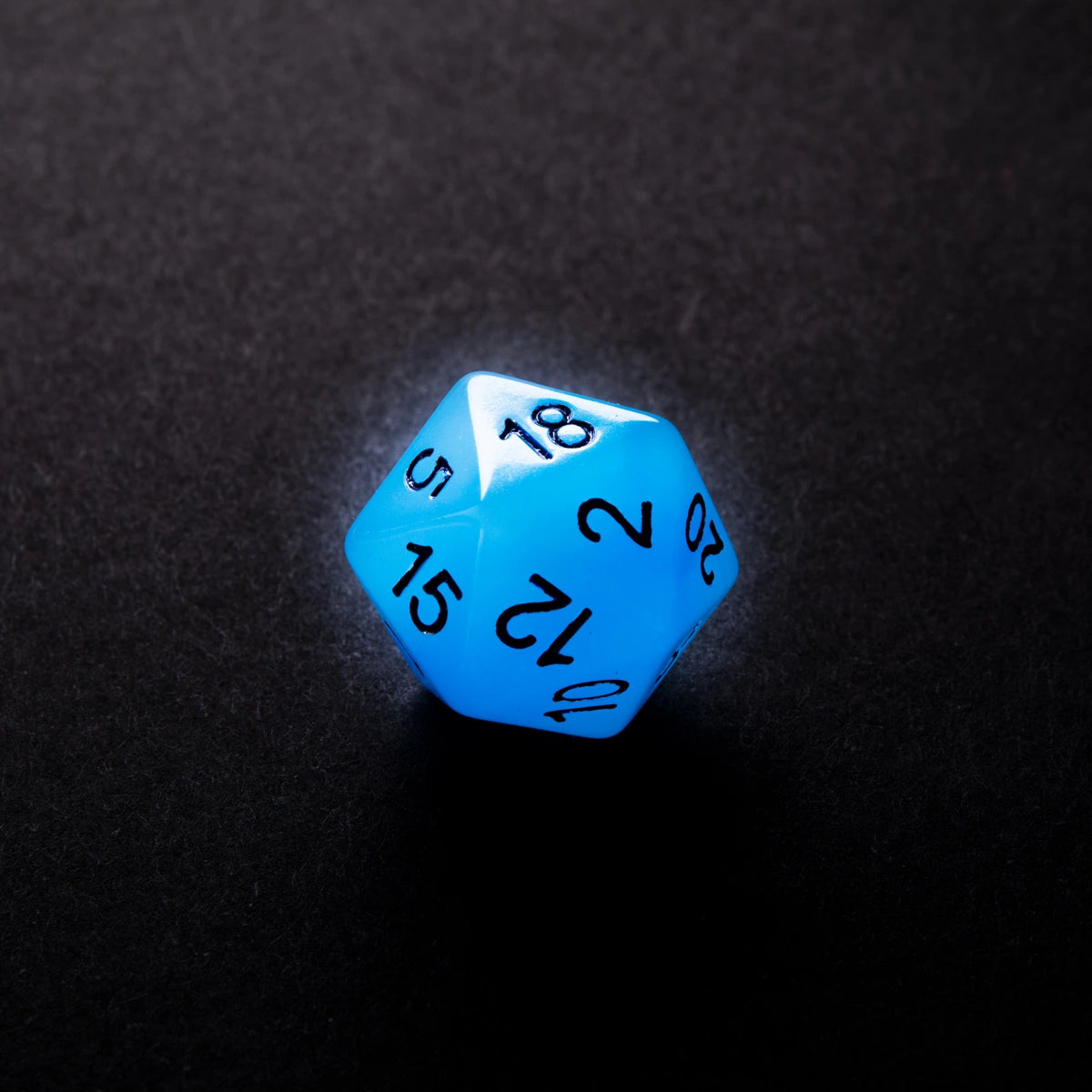 Gamegenic Glow Series – Set de 7 Dados RPG Icy Crumbs