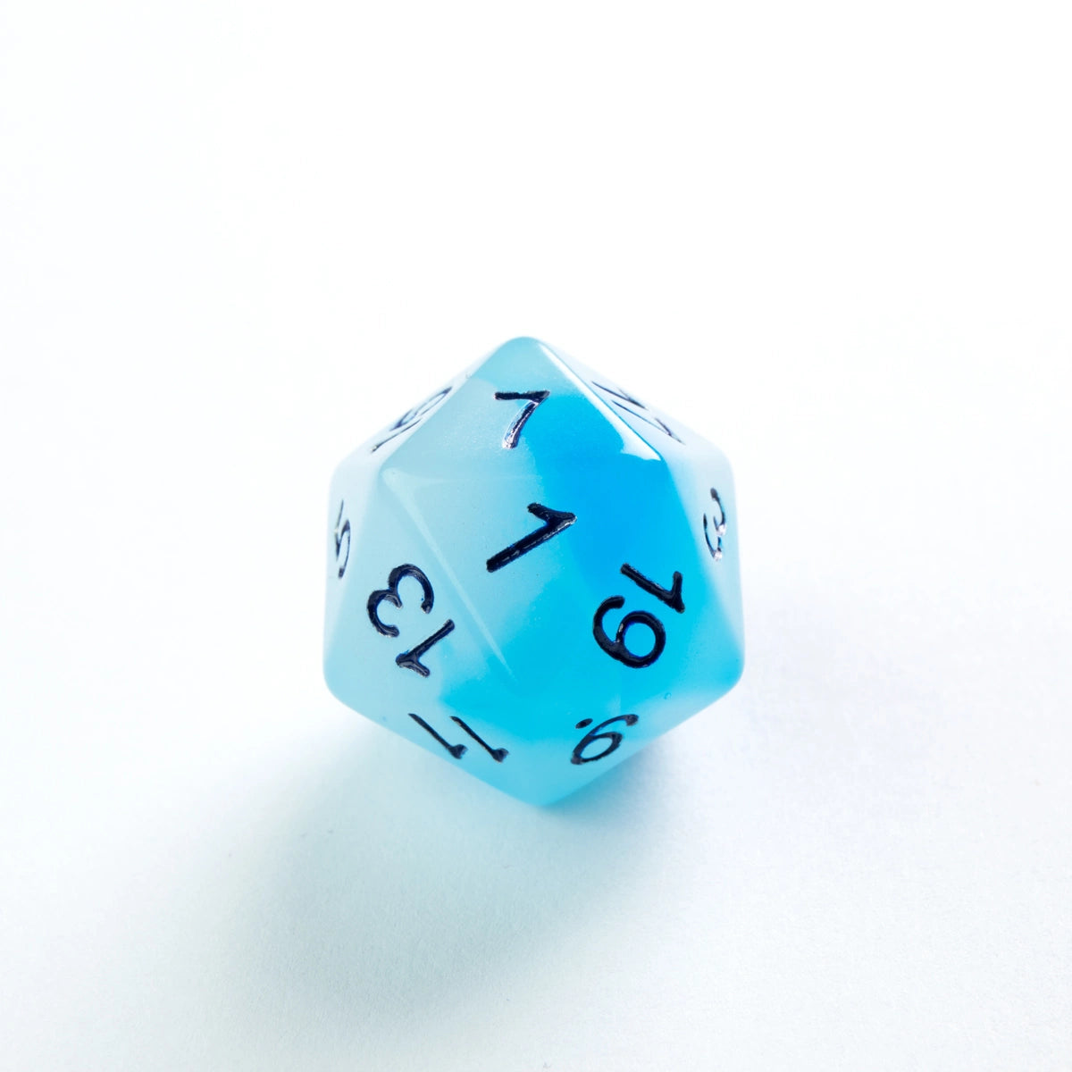 Gamegenic Glow Series – Set de 7 Dados RPG Icy Crumbs