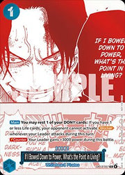 If I Bowed Down to Power, What's the Point in Living? (OP13 - 057) (V.1) - Unnumbered Promos (Rare) [UP - OP13 - 057] - El Duelista