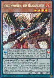 Ignis Phoenix, the Dracoslayer - 25th Anniversary Tin: Dueling Heroes Mega Pack (Secret Rare) [MP23 - 172] - El Duelista