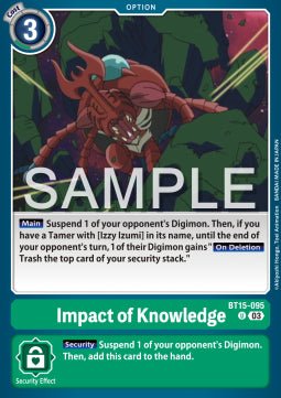 Impact of Knowledge (BT15 - 095)⁣ - Exceed Apocalypse⁣ (Uncommon)⁣ [095] - El Duelista