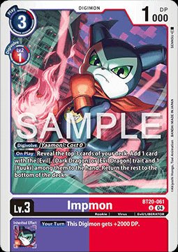 Impmon (BT20 - 061)⁣ - Special Booster Ver 2.5⁣ (Uncommon)⁣ [061] - El Duelista