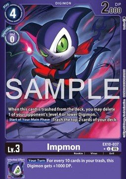 Impmon (EX10 - 037) (V.2) - Sinister Order (Alternative Art) [037] - El Duelista