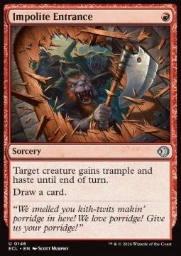 Impolite Entrance - Lorwyn Eclipsed (Uncommon) [ECL - 146] - El Duelista