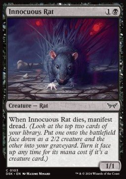Innocuous Rat⁣ - Duskmourn: House of Horror⁣ (Common)⁣ [103] - El Duelista